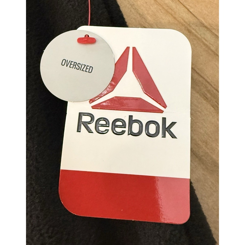 NWT Reebok Black Quarter-Zip Fleece Pullover with Mock Neck‎ - Picture 10 of 14